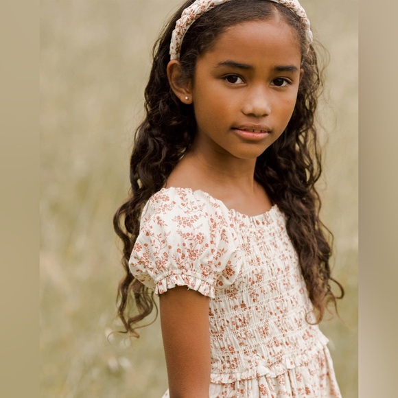 Noralee Cosette Dress Vines floral red cream tiered smocked
girls toddler 3T 4T - Picture 3 of 3